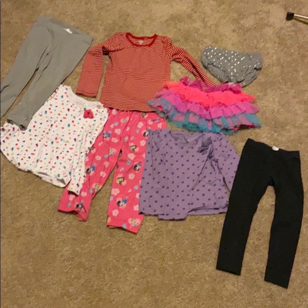 Size 4t pants tops and skirt